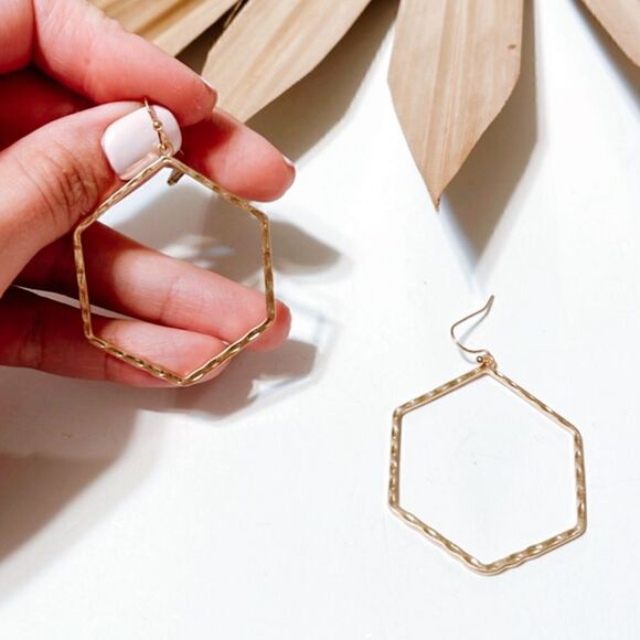 geo dangle earrings S310 - Picture 2 of 2